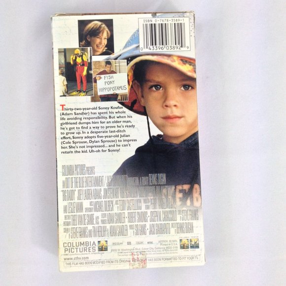 Big Daddy - 1999 - Adam Sandler - VHS Tape - Used - Picture 3 of 3